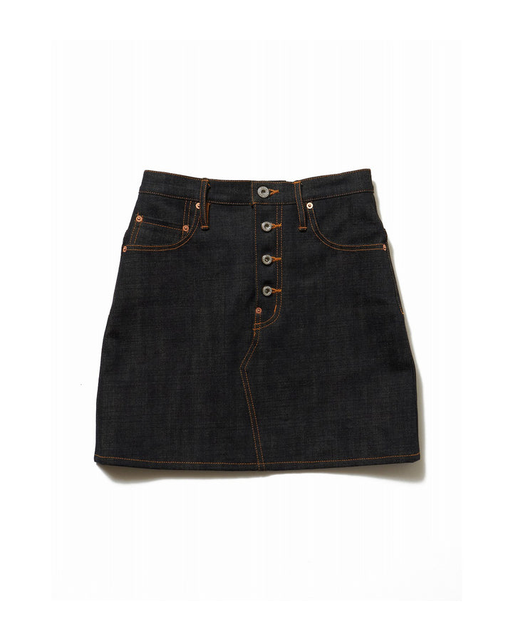 RIGID DENIM SHORT SKIRT