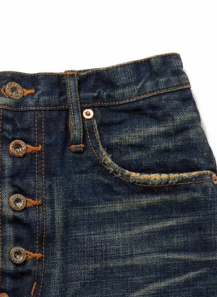 MUSTY FADED DENIM SHORT SKIRT