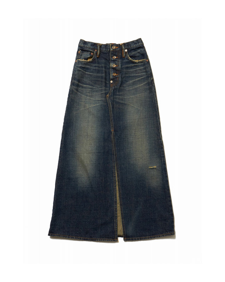 MUSTY FADED DENIM LONG SKIRT