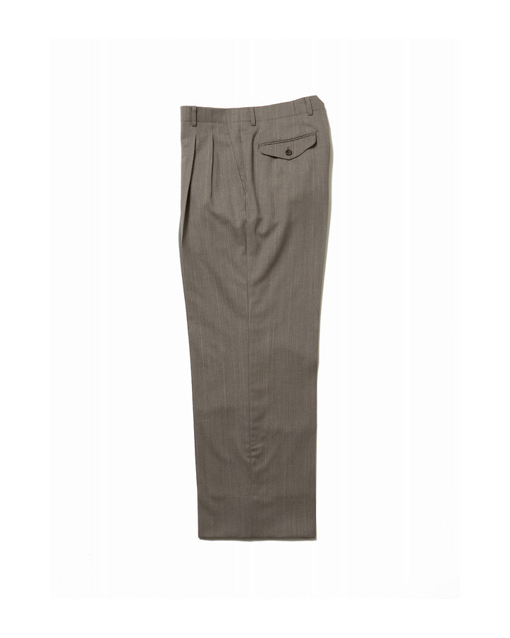 HEATHER WOOL WIDE TROUSERS BY WISDOM TOOL