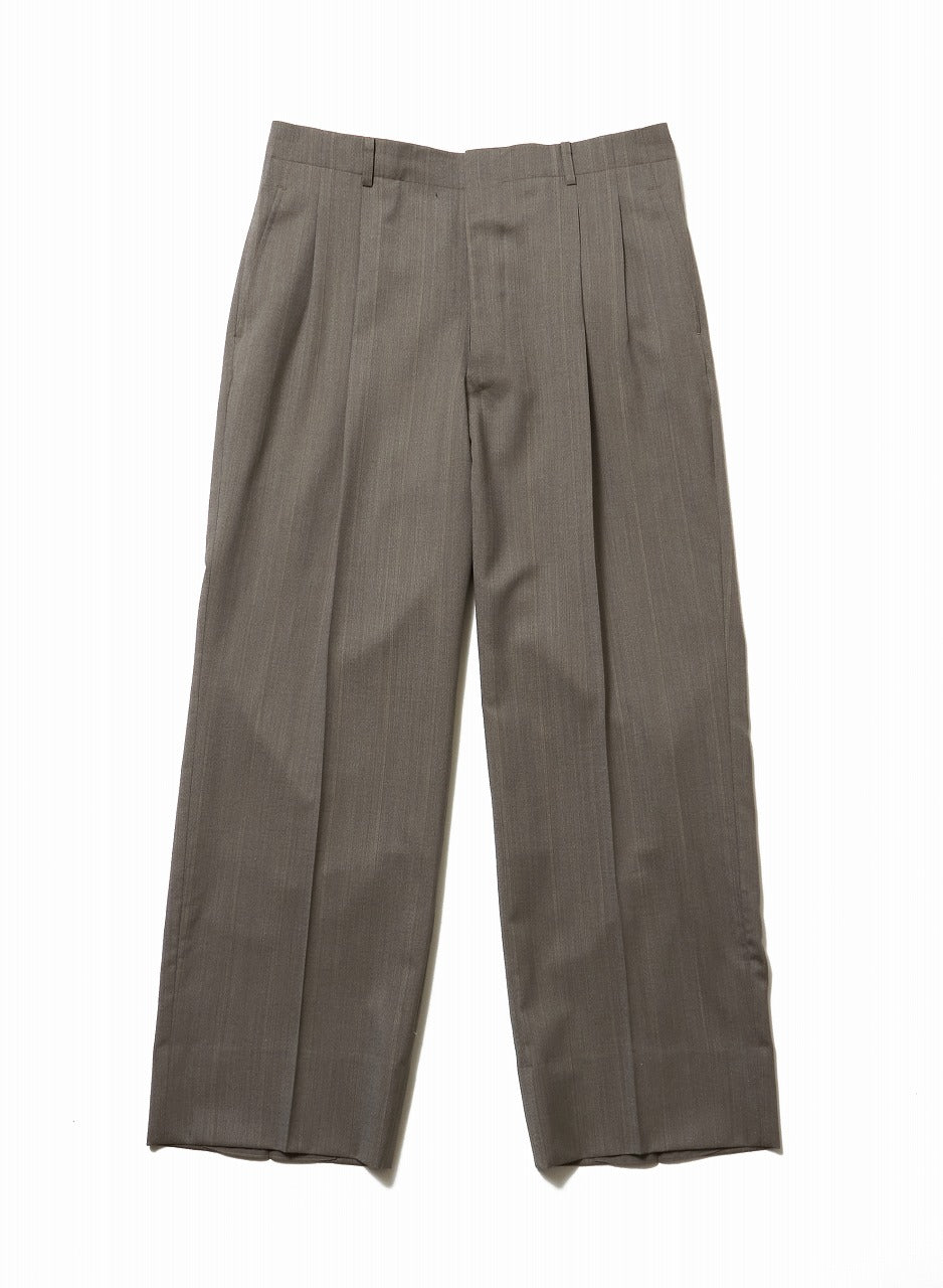 HEATHER WOOL WIDE TROUSERS BY WISDOM TOOL