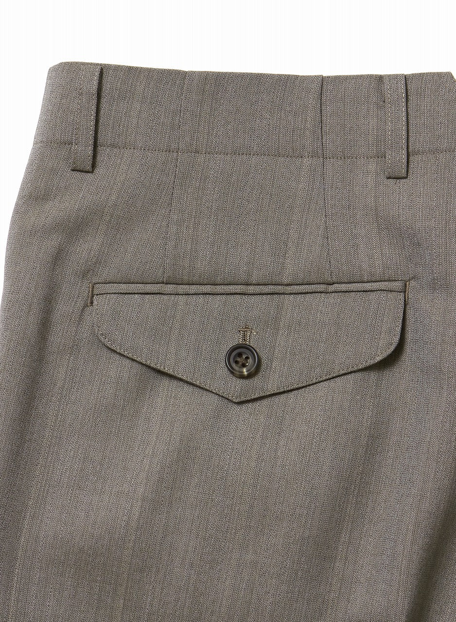 HEATHER WOOL WIDE TROUSERS BY WISDOM TOOL