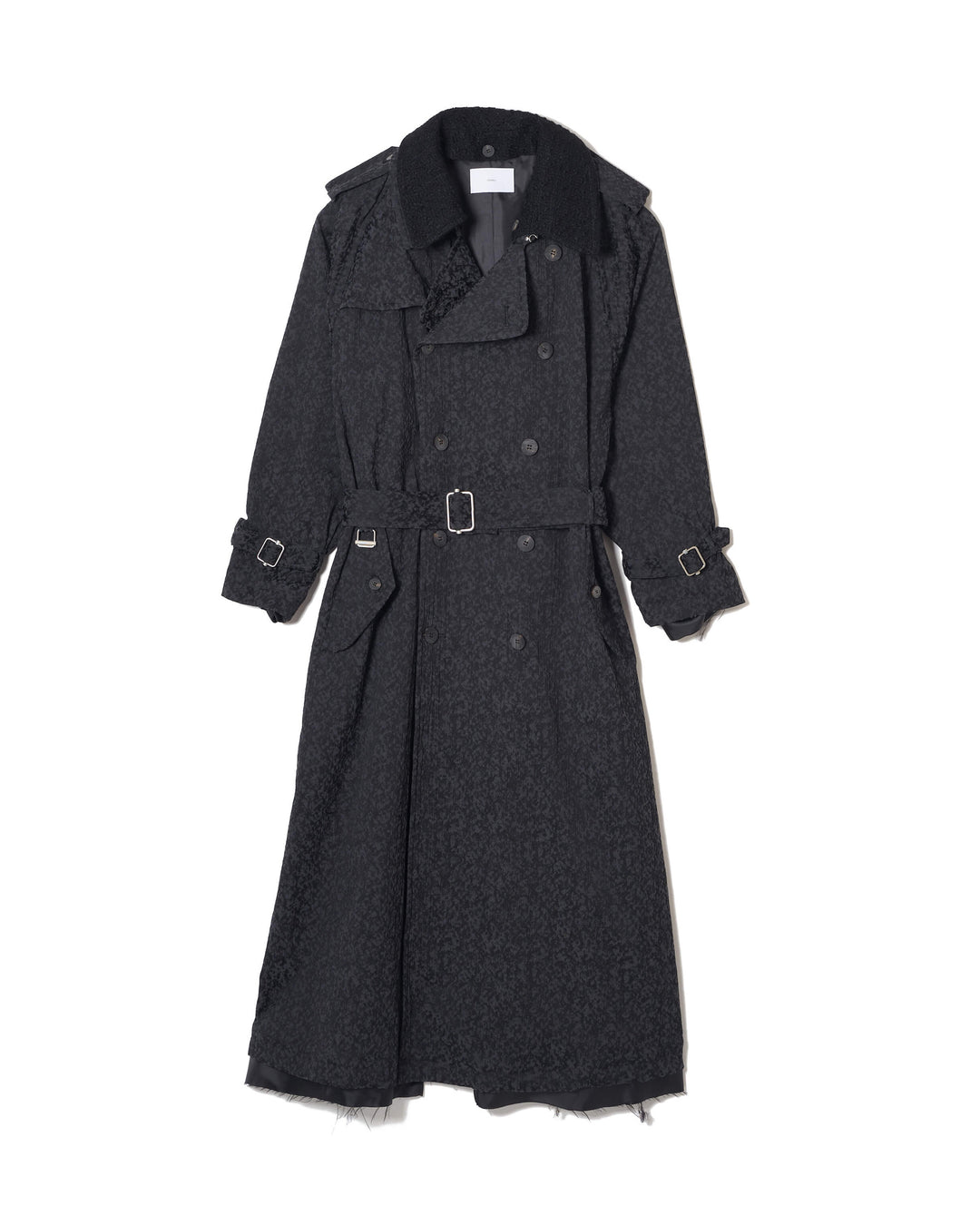 URETHANE JACQUARD TRENCH COAT