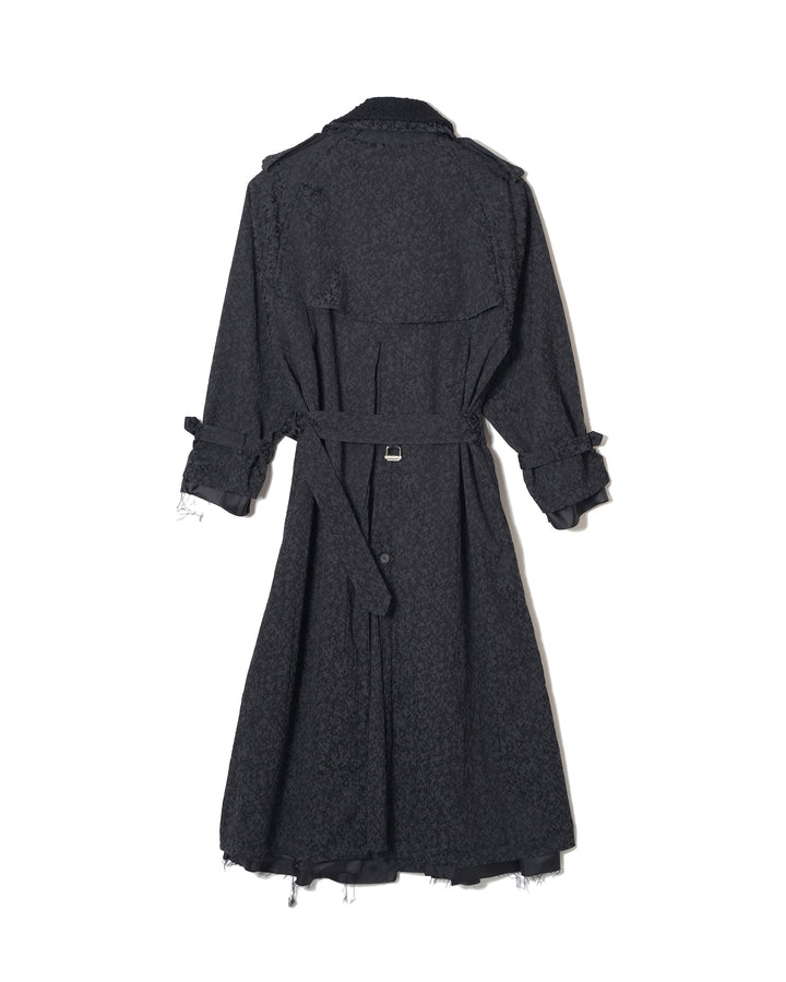 URETHANE JACQUARD TRENCH COAT