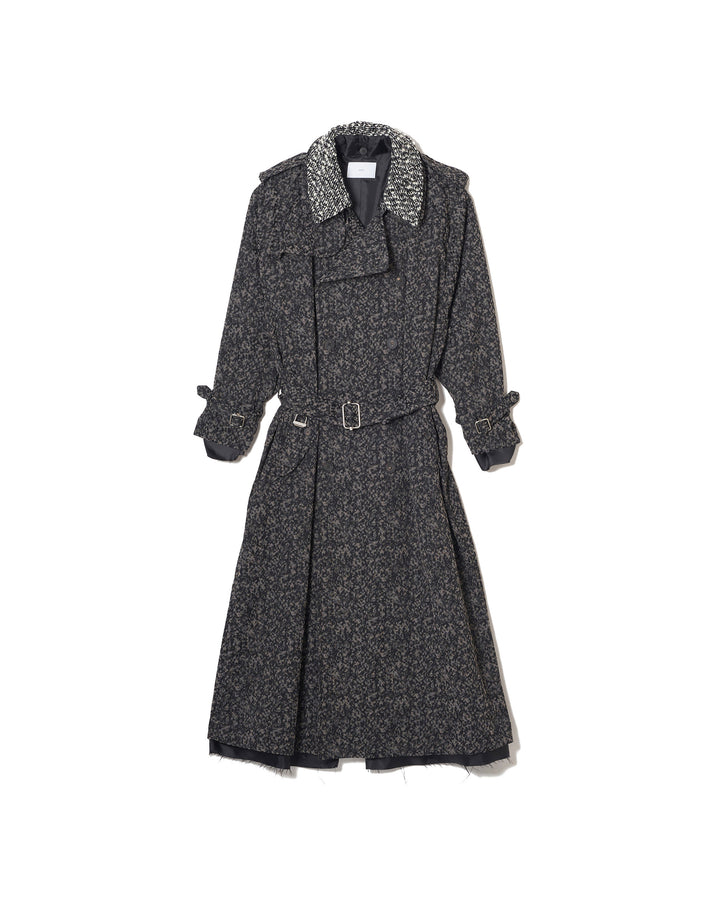 URETHANE JACQUARD TRENCH COAT