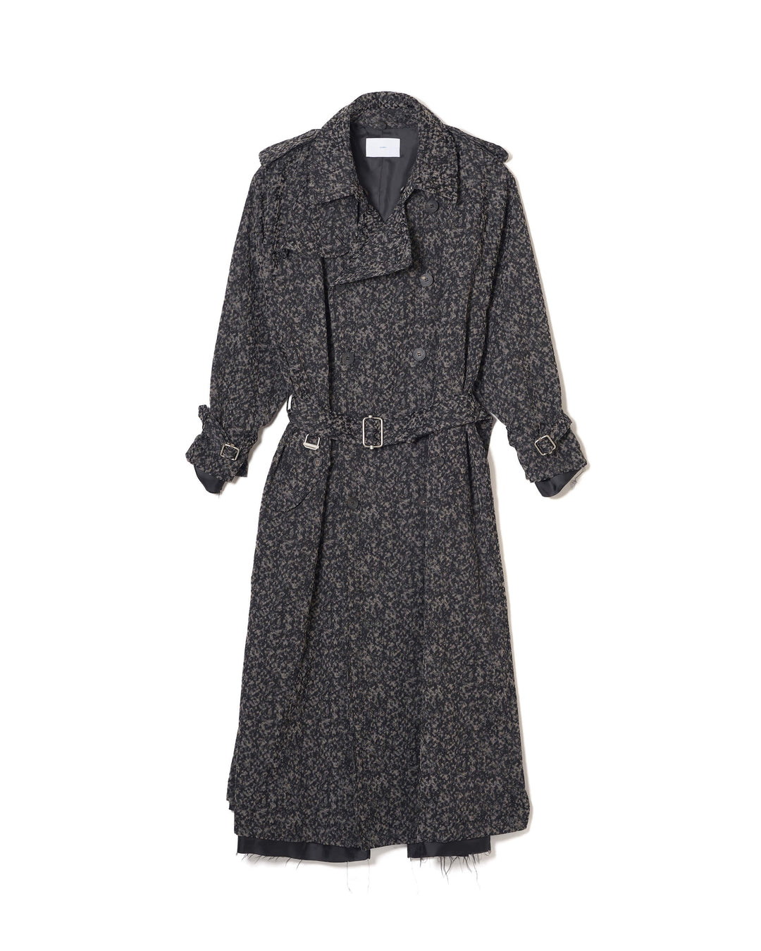 URETHANE JACQUARD TRENCH COAT