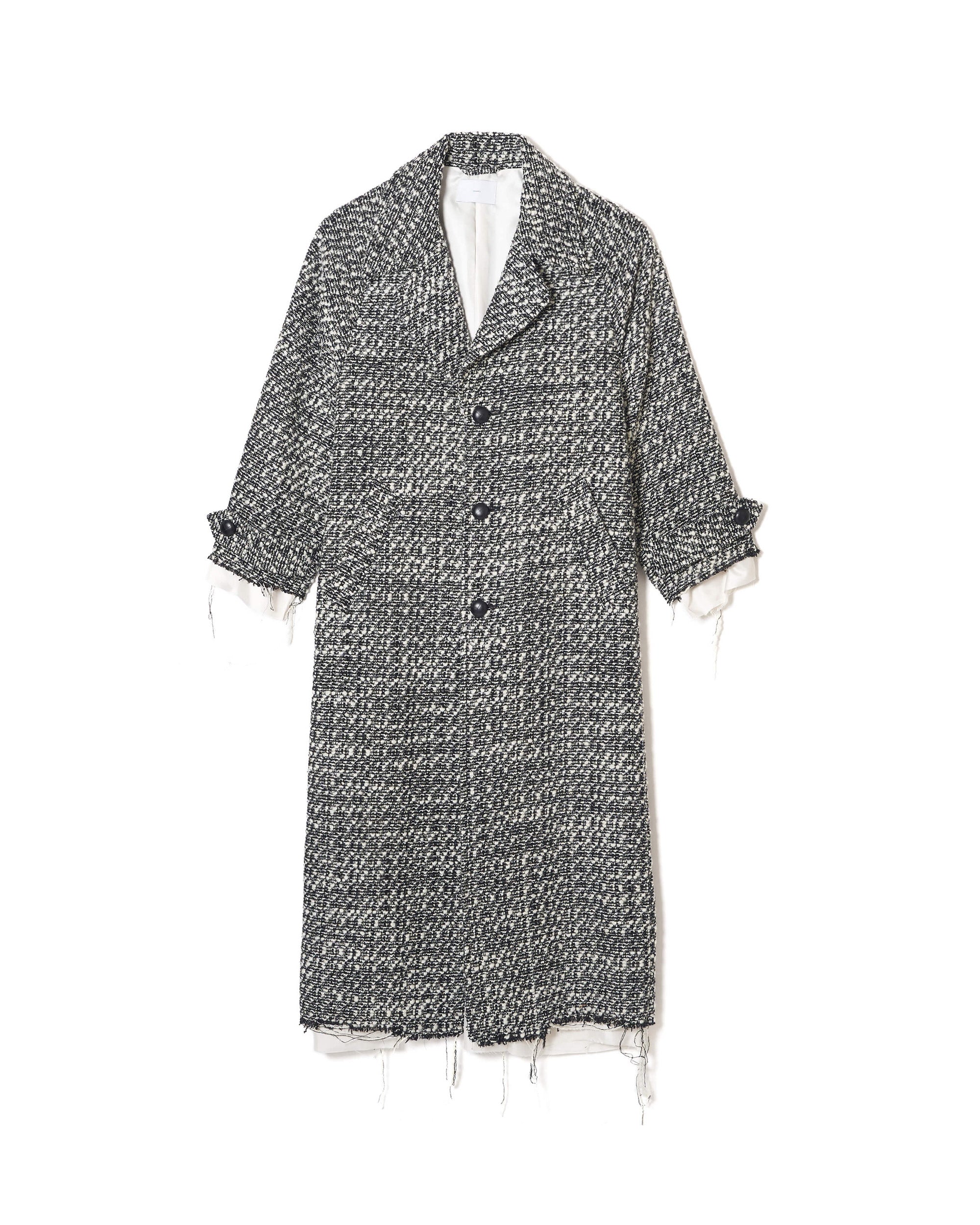 ジャケット・アウター SUGARHILL Boucle Wool Long Coat Sugarhill (Sugar Hill) Boucle Wool Long COAT (Black) (Court) Mail