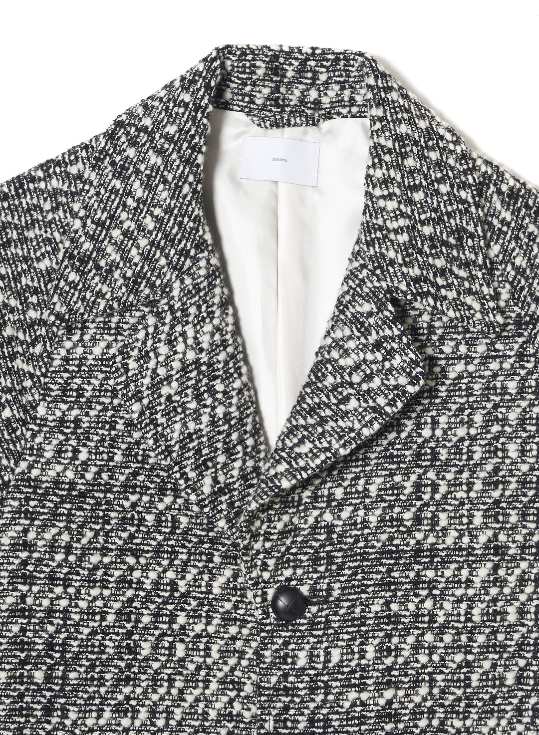 BOUCLE WOOL LONG COAT