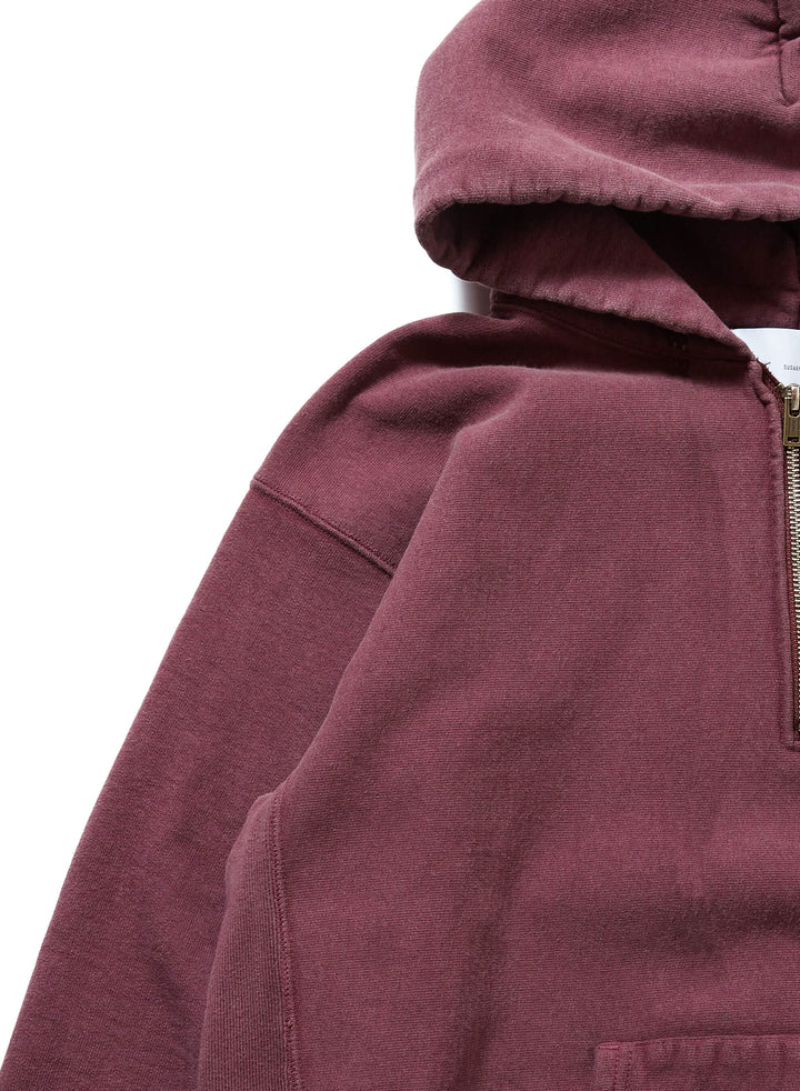 AGED HALF ZIP-UP HOODIE