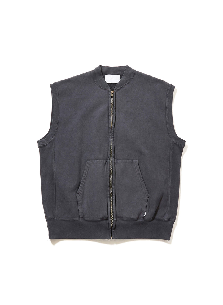 AGED ZIP-UP SWEAT VEST