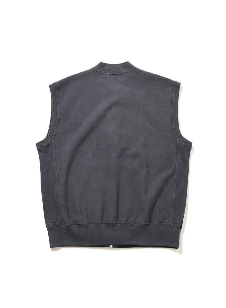 AGED ZIP-UP SWEAT VEST