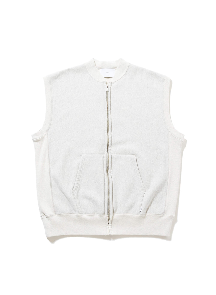 AGED ZIP-UP SWEAT VEST