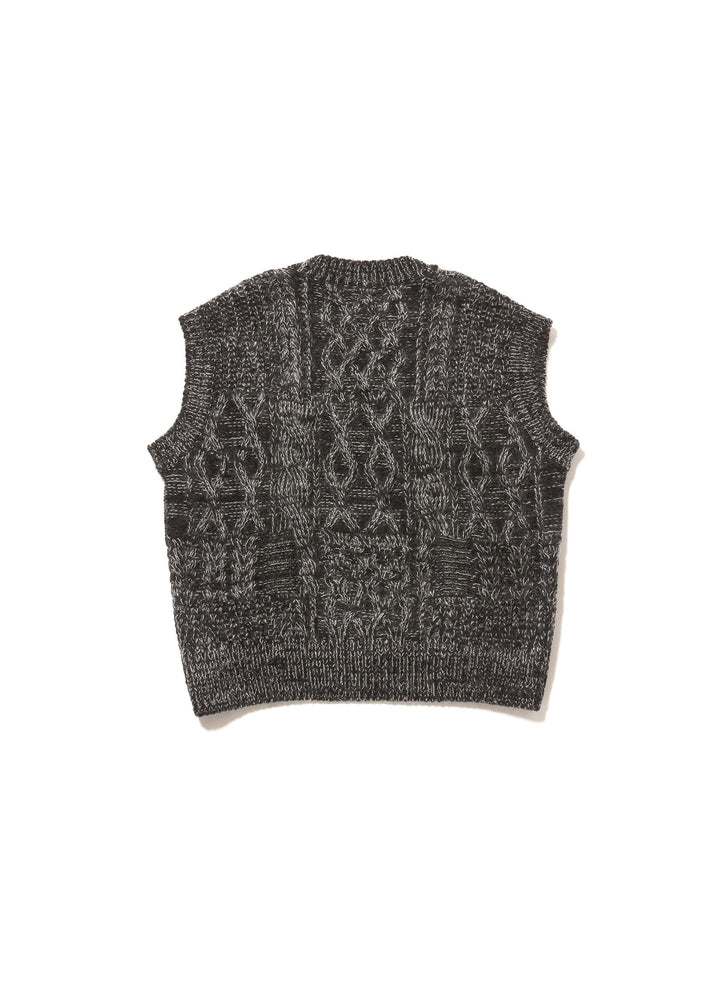 ARAN KNIT SWEATER VEST