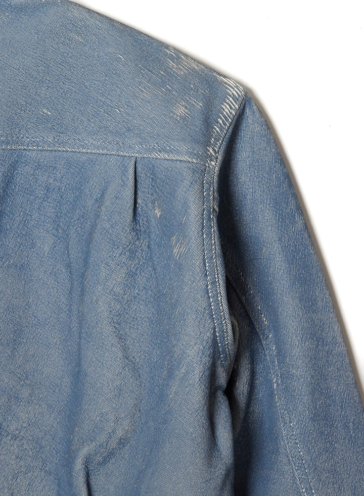 GILL LEATHER DENIM JACKET