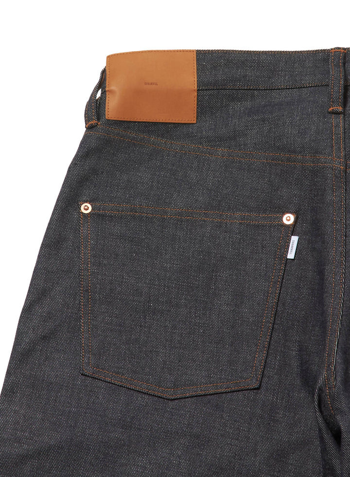 MODERN WESTERN DENIM TROUSERS WIDE CUT