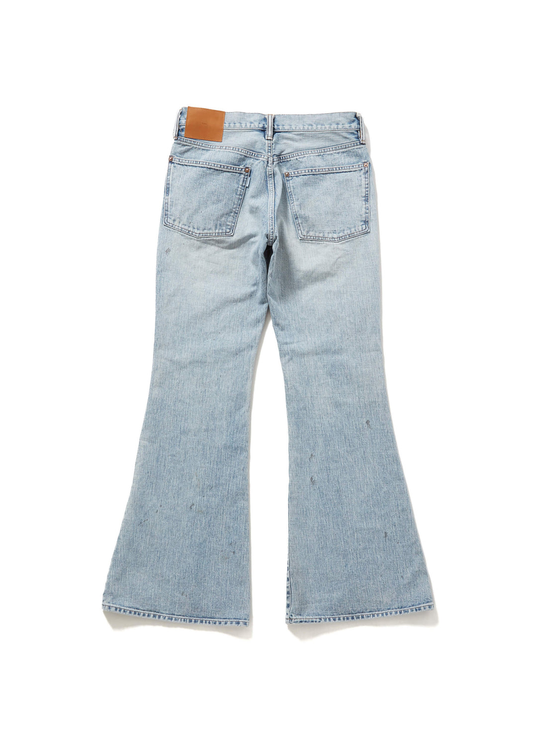 FADED MODERN DENIM TROUSERS FLARED CUT