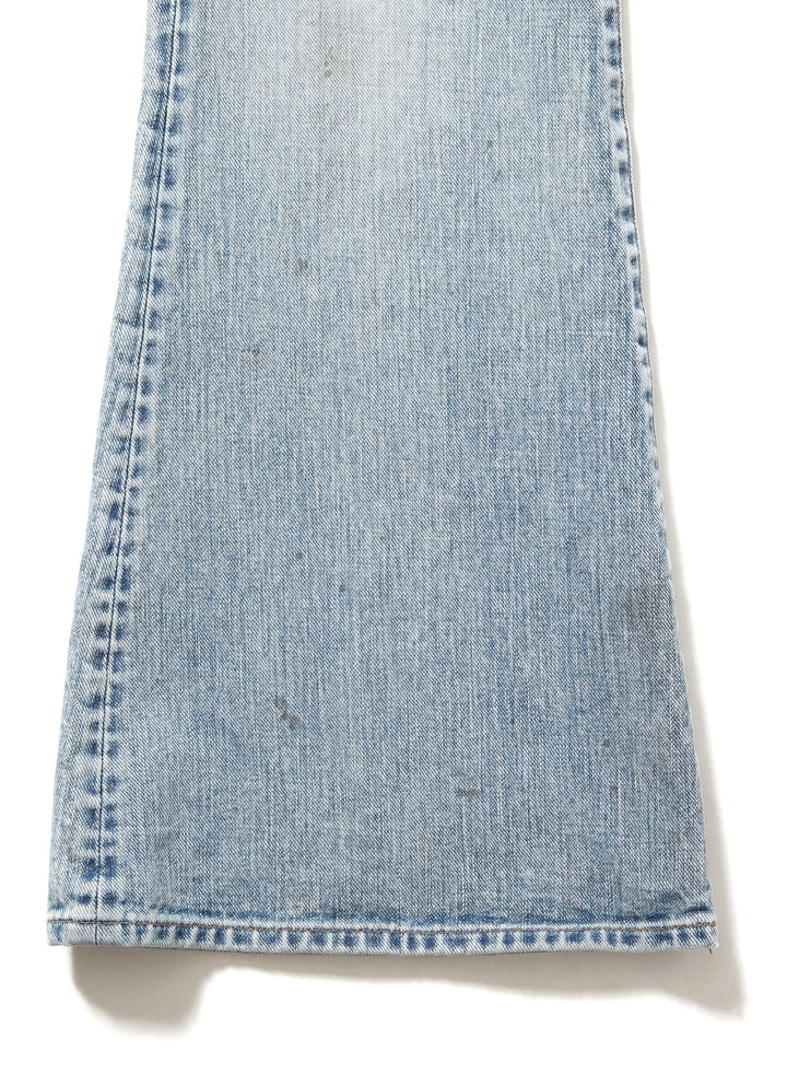 FADED MODERN DENIM TROUSERS FLARED CUT