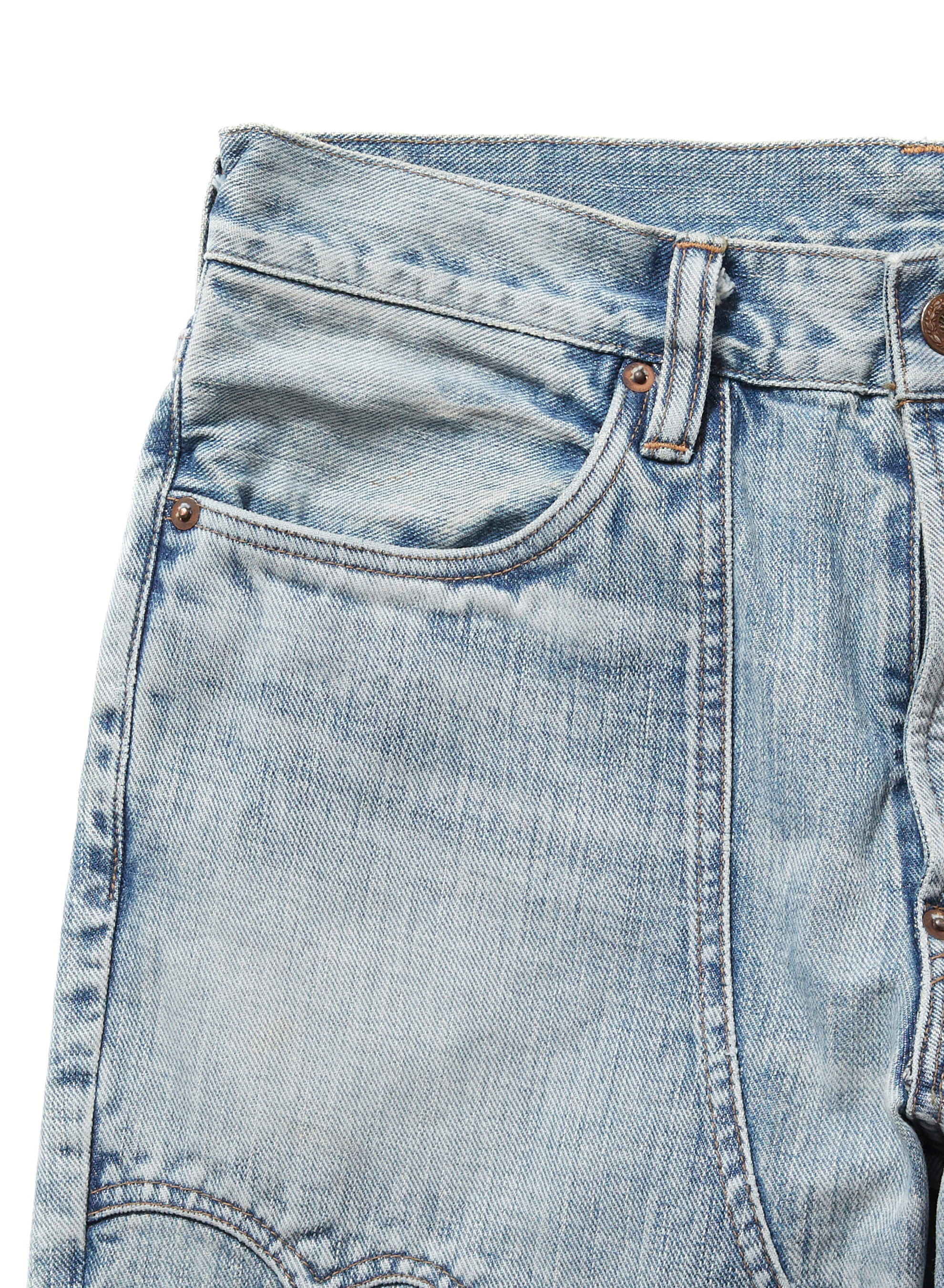 FADED WESTERN MODERN DENIM TROUSERS FLARED CUT – SUGARHILL TOKYO