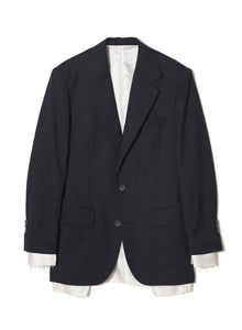  RAW-EDGE LINER TAILORED JACKET