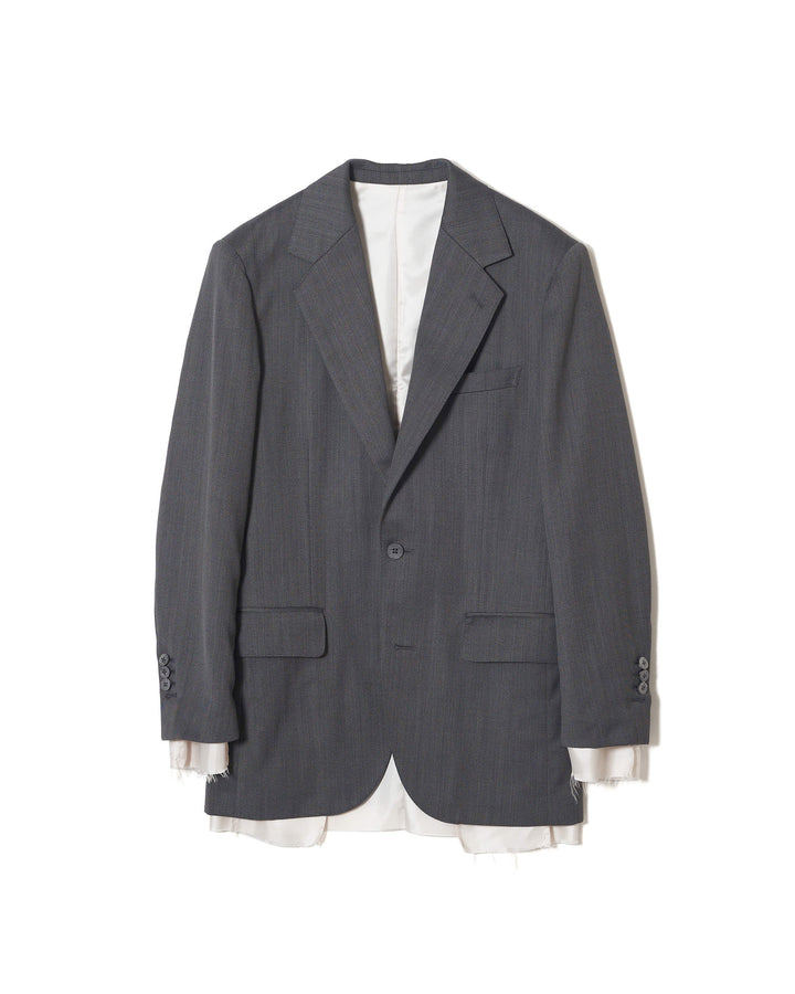 RAW-EDGE LINER TAILORED JACKET