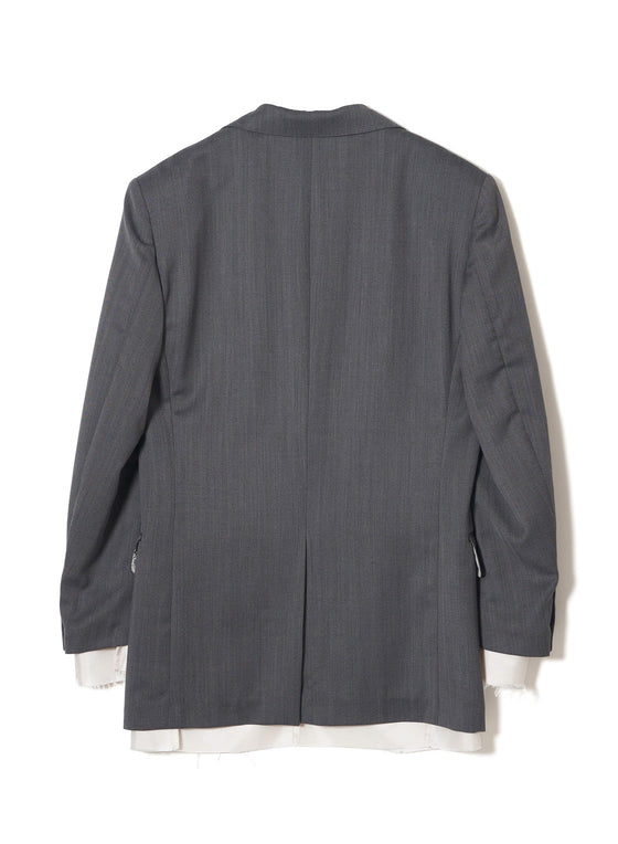 RAW-EDGE LINER TAILORED JACKET
