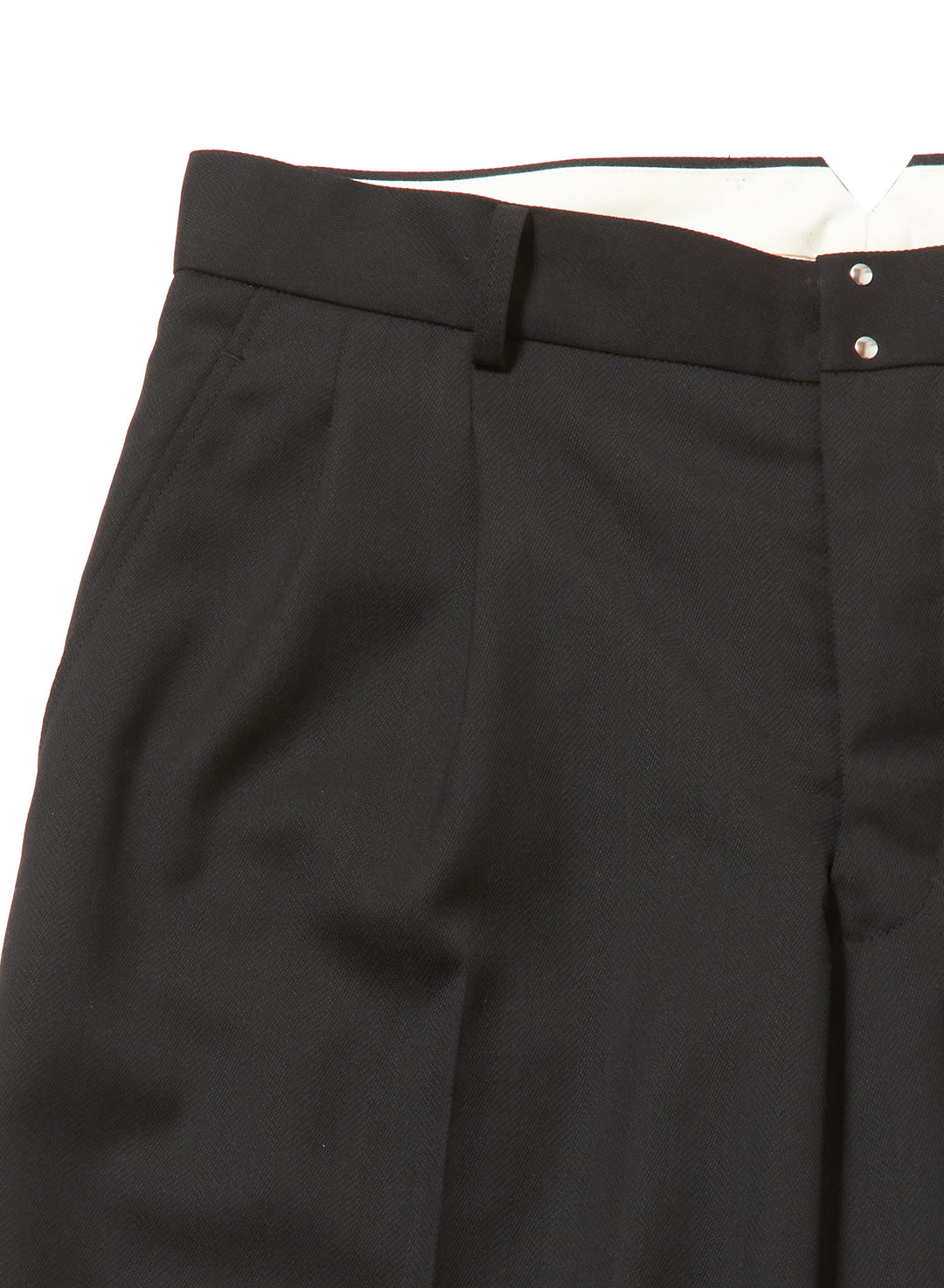 RAW-EDGE LINER TAILORED  WIDE TROUSERS