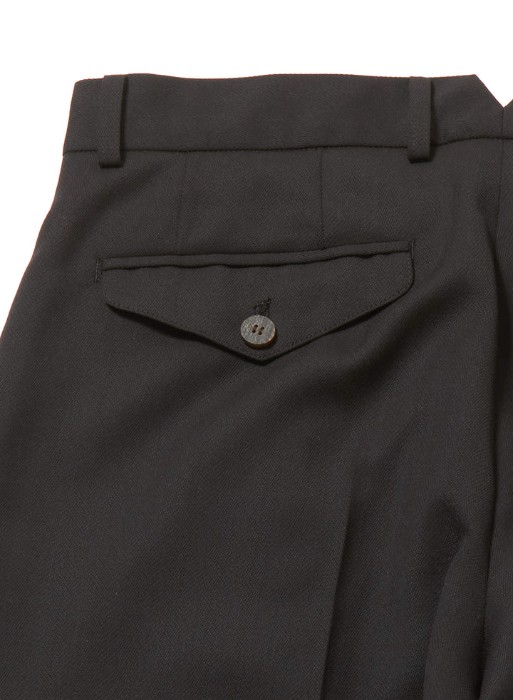 RAW-EDGE LINER TAILORED  WIDE TROUSERS