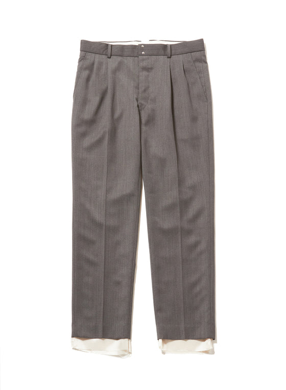 RAW-EDGE LINER TAILORED SLIM TROUSERS