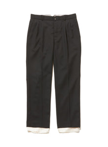  RAW-EDGE LINER TAILORED SLIM TROUSERS