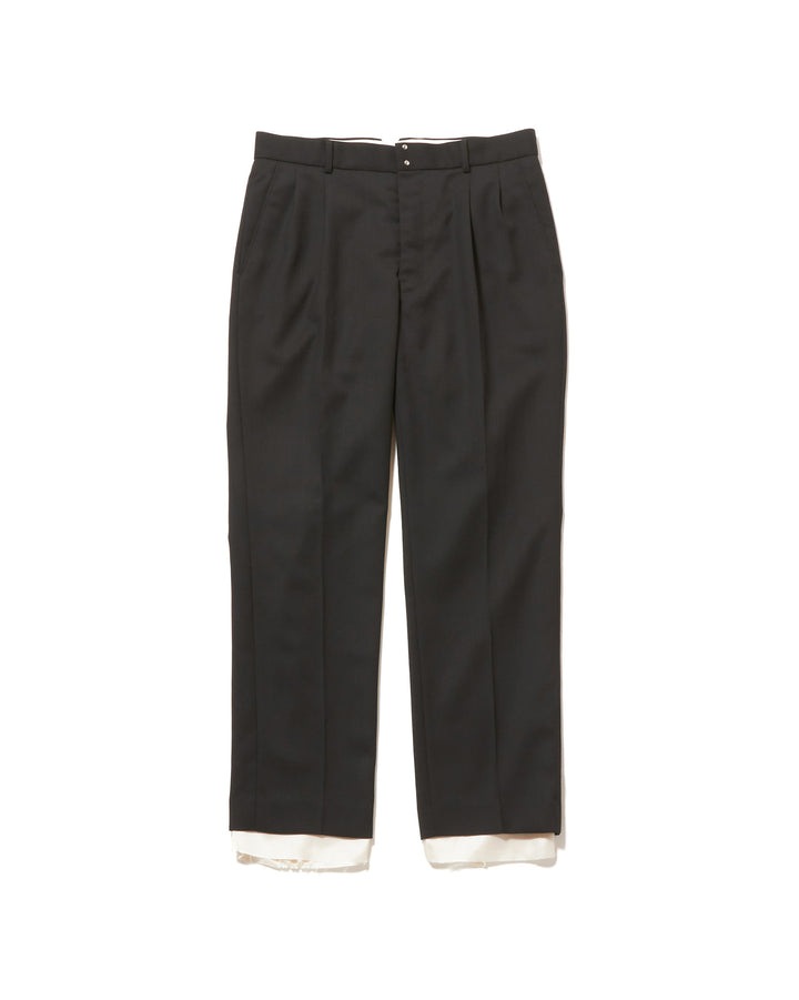 RAW-EDGE LINER TAILORED SLIM TROUSERS