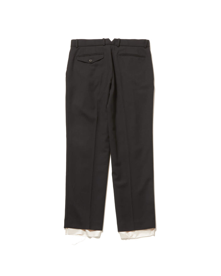 RAW-EDGE LINER TAILORED SLIM TROUSERS