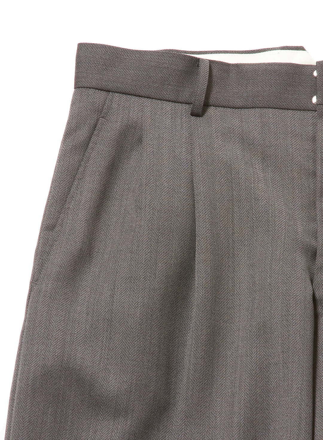 RAW-EDGE LINER TAILORED  WIDE TROUSERS