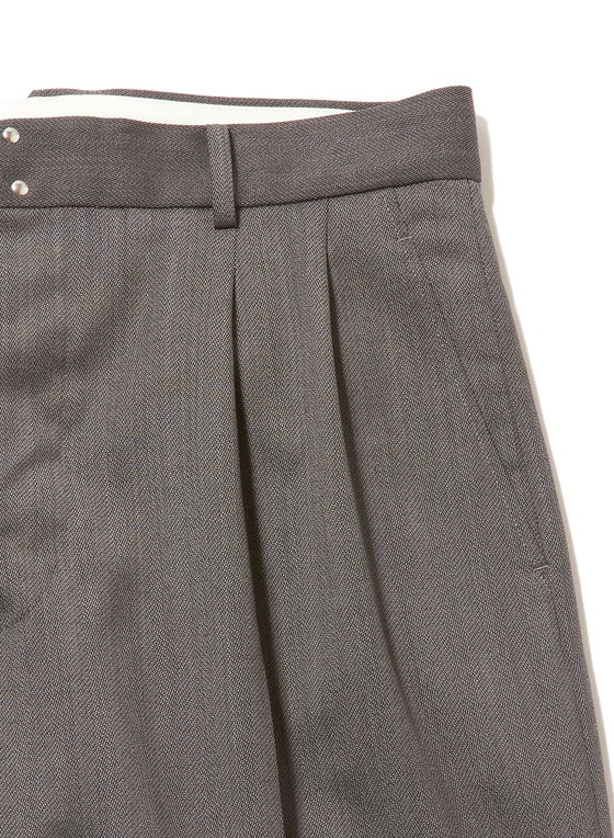 RAW-EDGE LINER TAILORED  WIDE TROUSERS