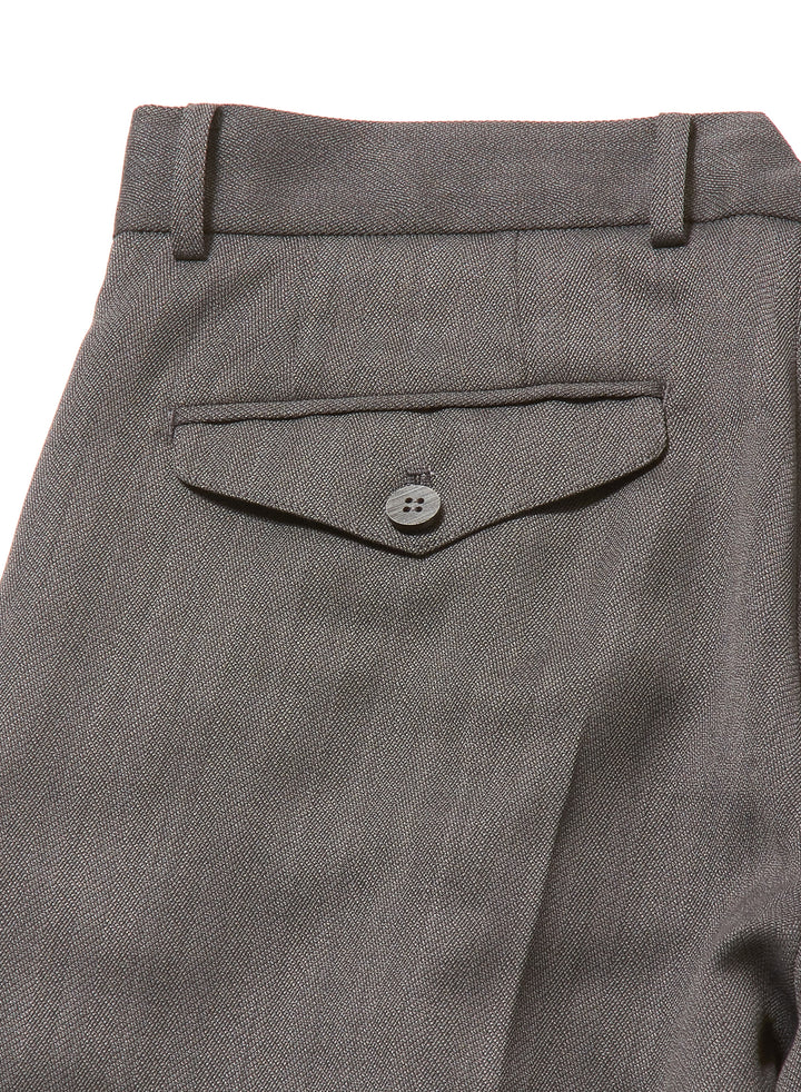 RAW-EDGE LINER TAILORED  WIDE TROUSERS