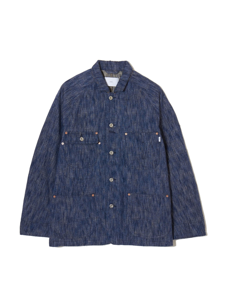 SLUB DENIM COVERALL 