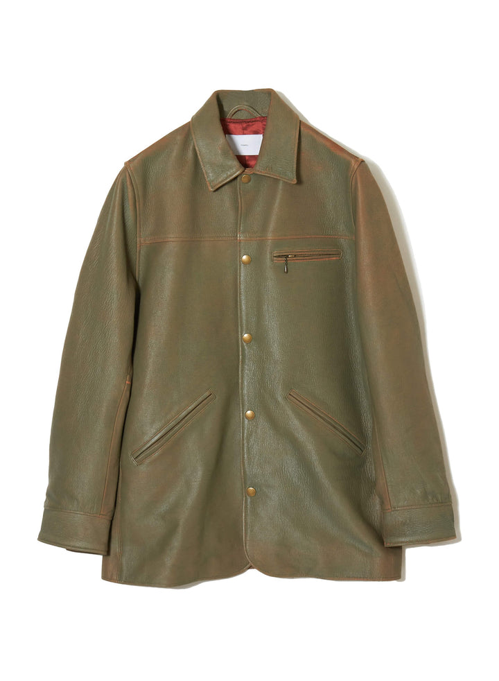 GILL LEATHER CAR COAT