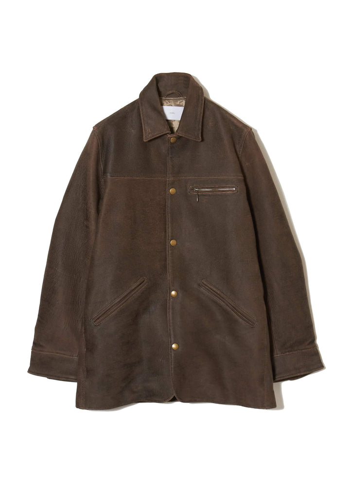 GILL LEATHER CAR COAT