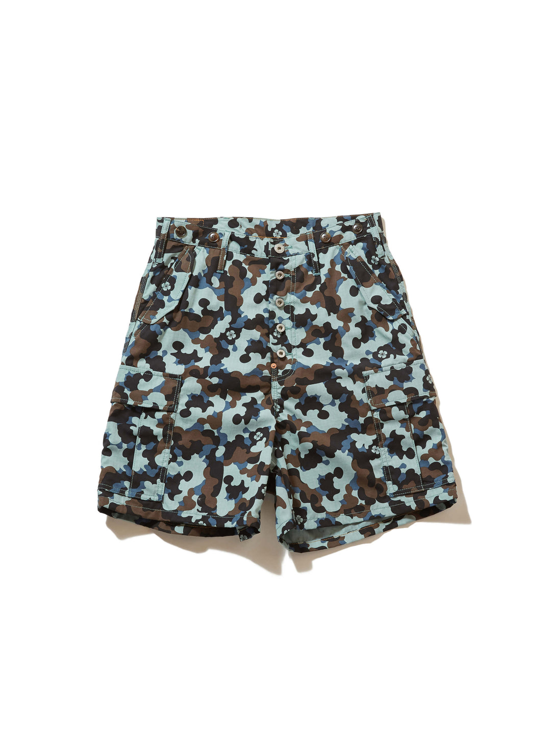 FLOWER CAMO CARGO SHORT TROUSERS