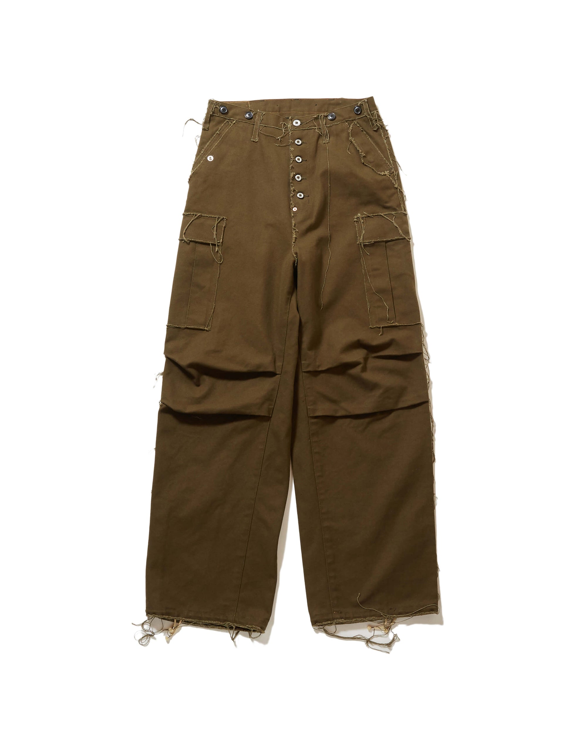 RAW-EDGE CANVAS CARGO PANTS – SUGARHILL TOKYO
