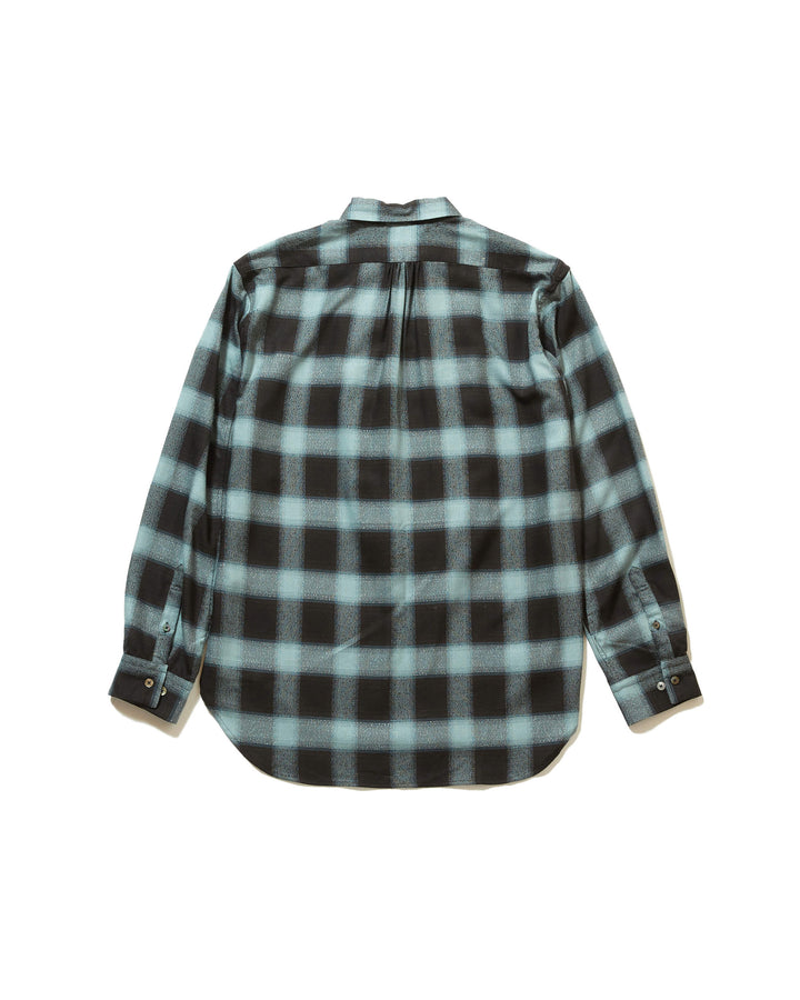 FRILL OMBRE PLAID BLOUSE