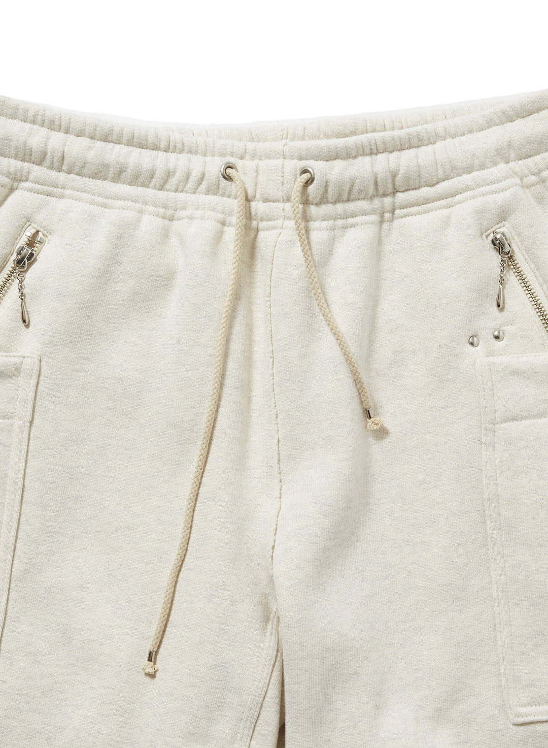 ZIP-UP HALF SWEAT TROUSERS