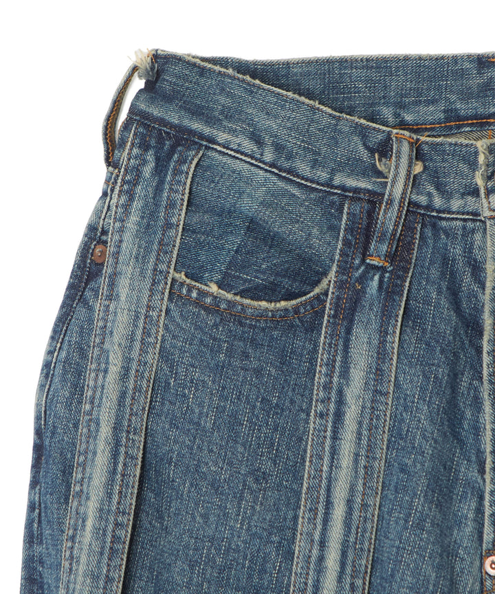 CAGED DENIM PANTS