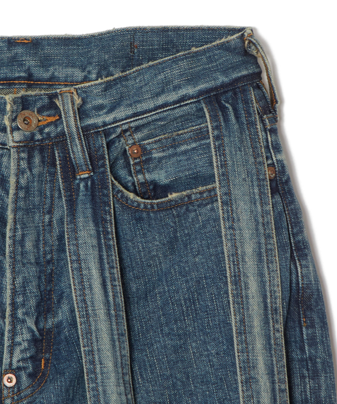 CAGED DENIM PANTS