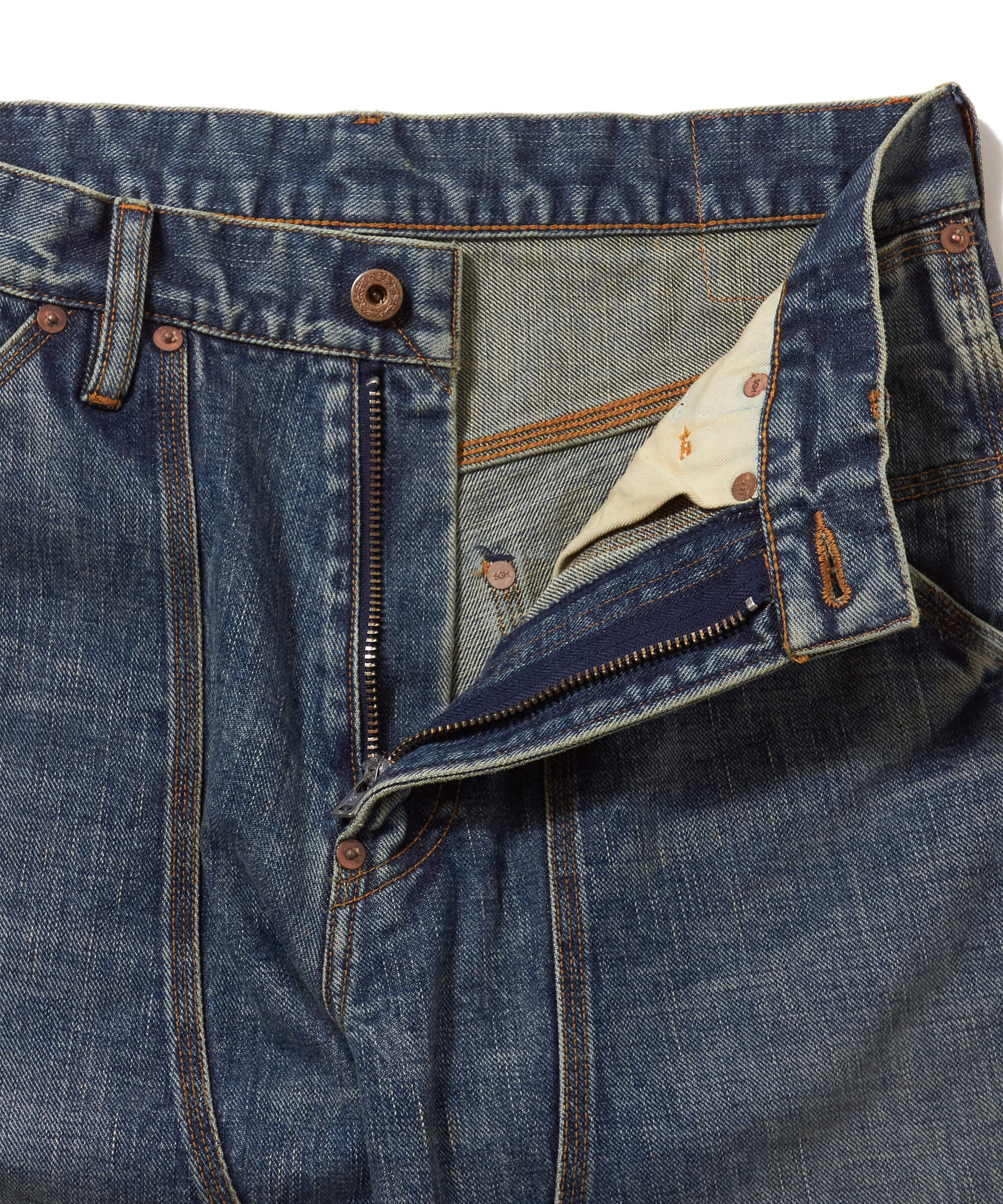 FADED PAINTER DOUBLE KNEE DENIM TROUSERS – SUGARHILL TOKYO