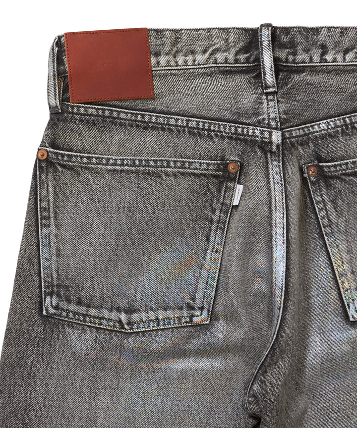 FOILED DENIM TROUSERS REGULAR CUT