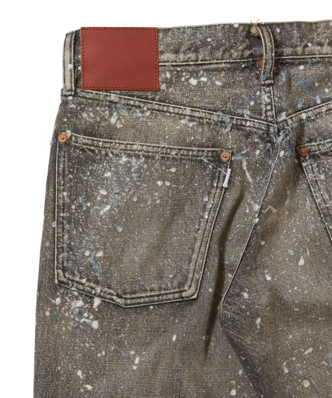 MOLDED DENIM TROUSERS FLARED CUT