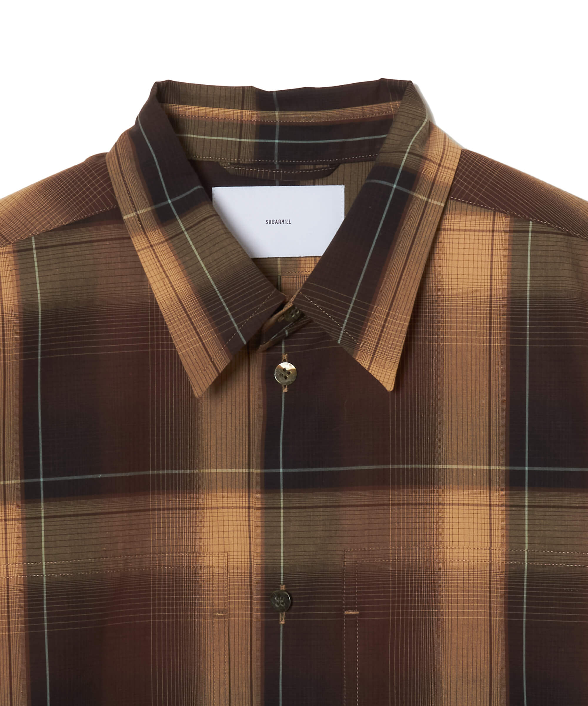 OMBRE PLAID PANEL POCKET BLOUSE – SUGARHILL TOKYO