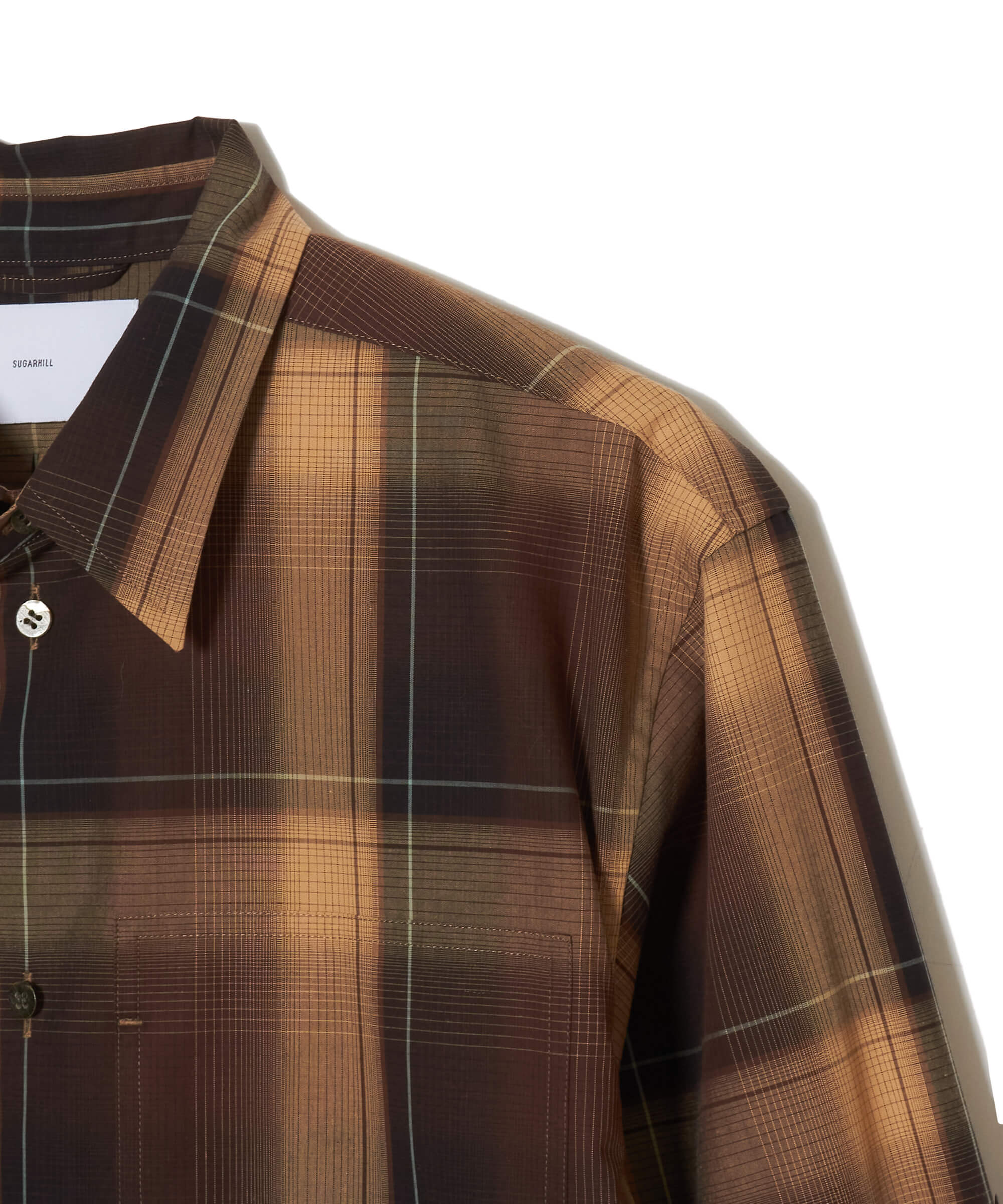 OMBRE PLAID PANEL POCKET BLOUSE – SUGARHILL TOKYO