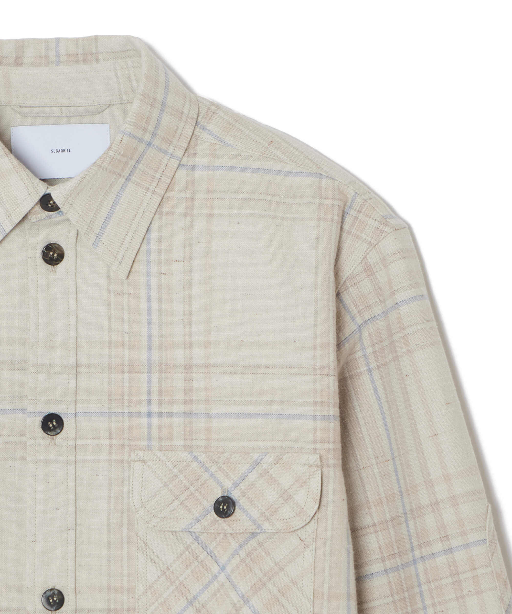 JAZZ NEP OMBRE PLAID ELBOW PATCH BLOUSE – SUGARHILL TOKYO