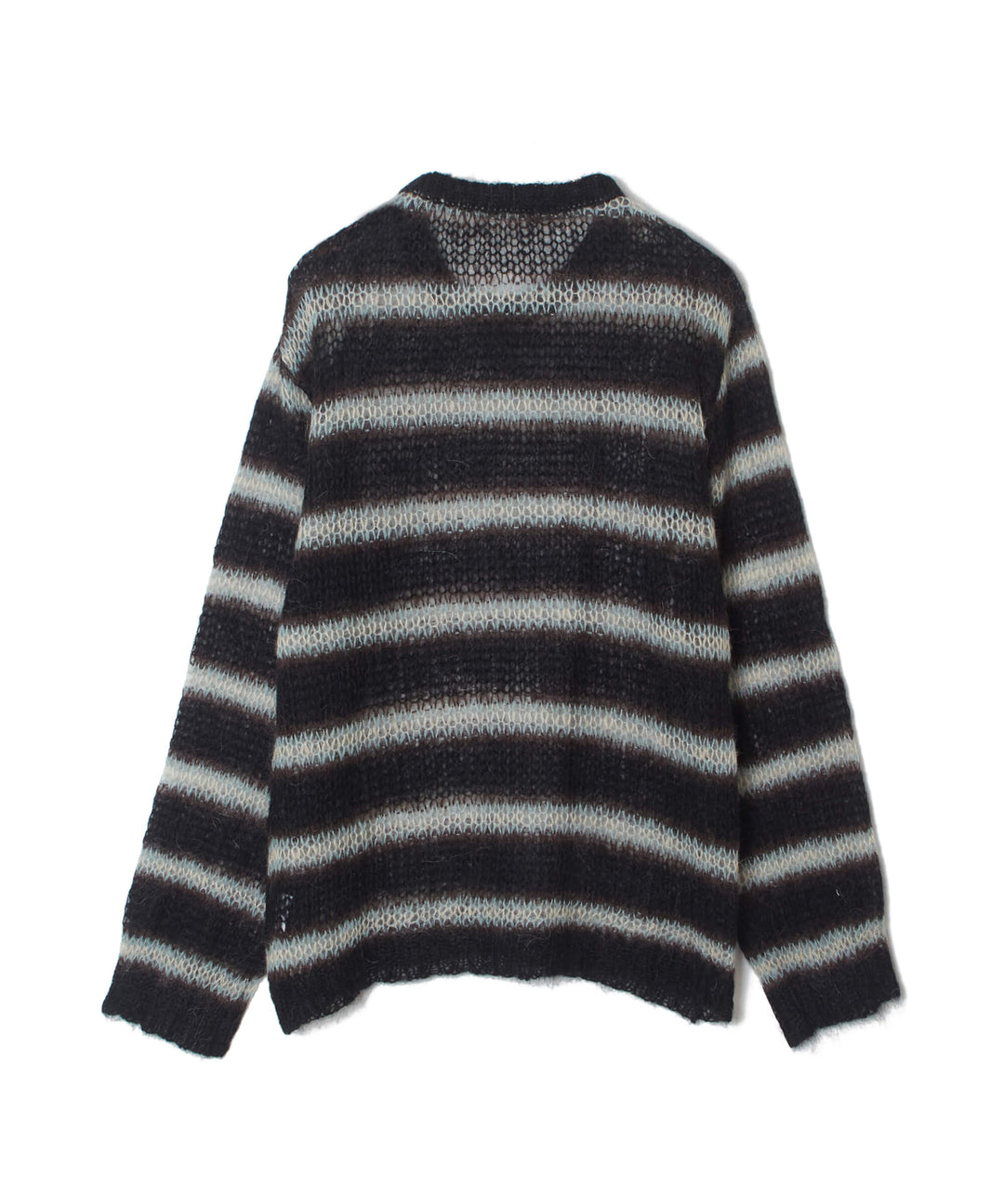 MOHAIR STRIPE PULLOVER